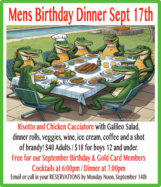SEPTEMBER Birthday Dinner 2026