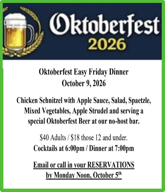 Octoberfest Dinner 2026